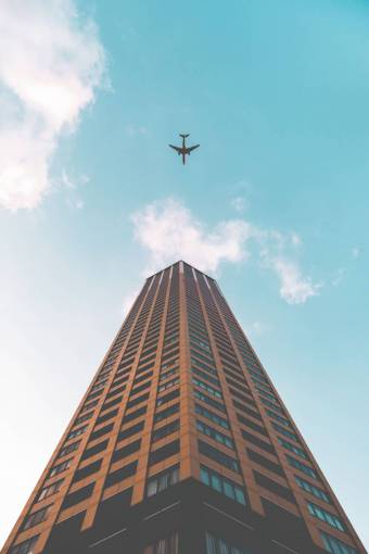 avion arquitectura edificio infraestructura cielo rascacielos torre azul
