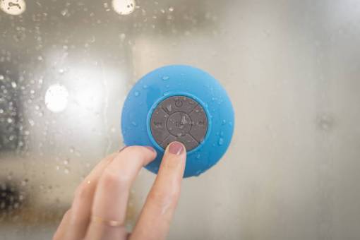 blue  bluetooth  speaker  electronic  technology  waterproof  music