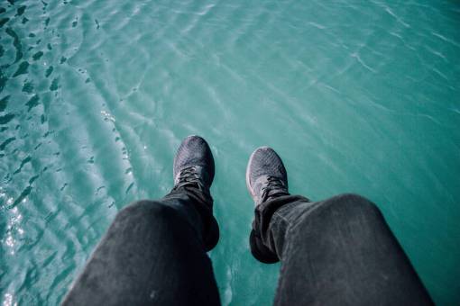 footwear blue  water  swimming  pool  shoe  footwear  jeans