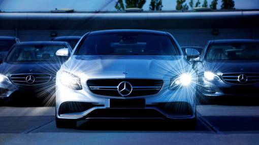 headlights cars  silver  headlights  mercedes  benz  luxury
