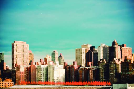 rises cityscape  skyline  buildings  architecture  towers  high rises  blue