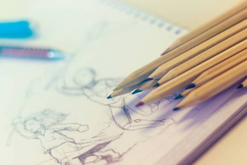 cuaderno lápiz de color dibujo arte cuaderno papel escuela