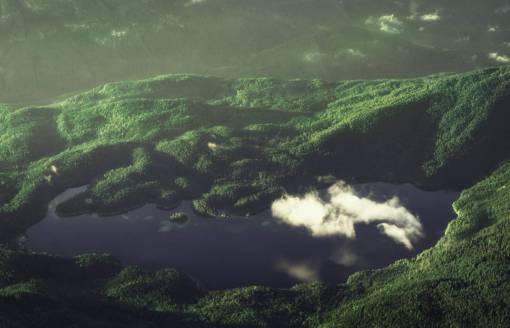 montaña tierras altas árboles planta bosque lago agua