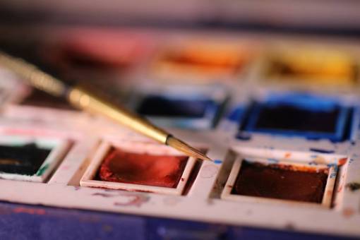 acrylic-painting paintbrushes  color  bright  messy  palette  creativity  creative