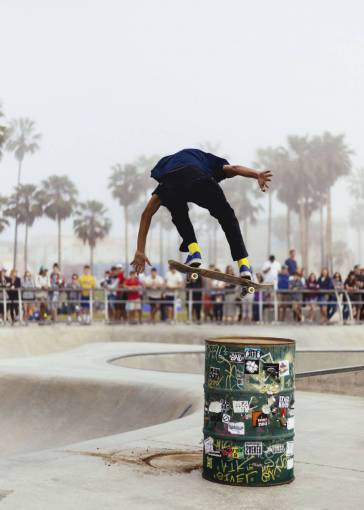 tablero gente hombre patineta deporte afición furgonetas