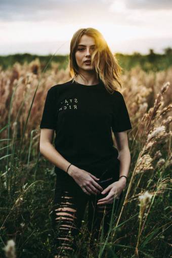 roto gente mujer solo moda cabello rubio sol