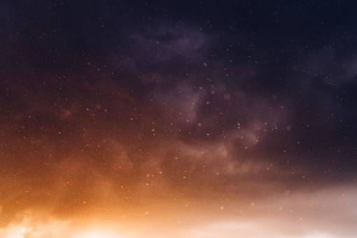 tarde estrellas cielo noche tarde galaxia espacio nubes