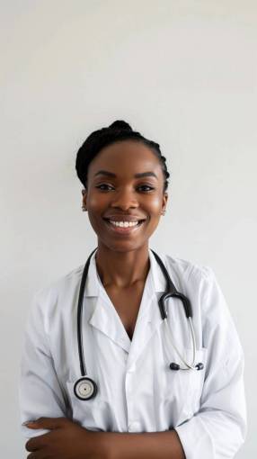 happy adult professional occupation smiling doctor one person woman;doctor stethoscope