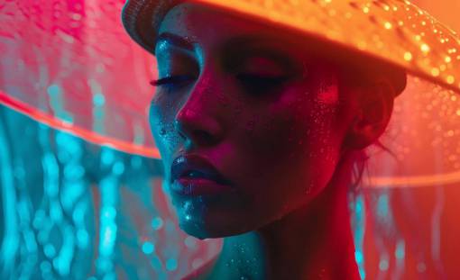 women beauty adult young adult caucasian ethnicity women one person woman;futuristic;hat