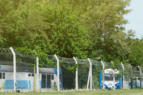 novia Buenos Aires, Argentina - 20 de noviembre de 2017: Vista general del Ferrocarril San Martín. El ferrocarril San Martín es uno de los transportes más importantes de Buenos Aires.