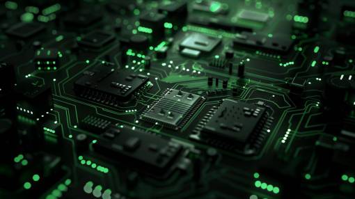 industry computer technology close-up microchip;circuit computer chip circuit board semiconductor