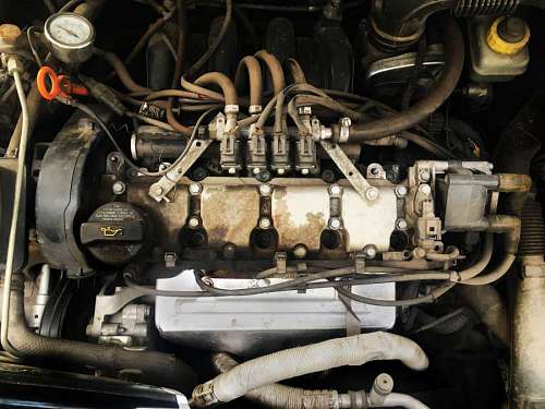 motor Vehículo de motor sucio