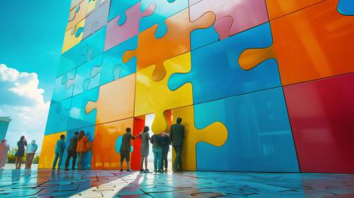 negocios Grupo de personas empresario éxito rompecabezas; personas ideas trabajo en equipo hombres