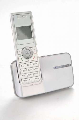 vertical Mobile phone and charger, close-up