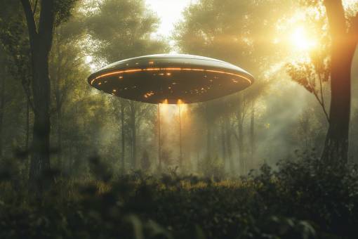 bosques misterio galaxia ovni; bosque espeluznante naturaleza bosque de fantasía