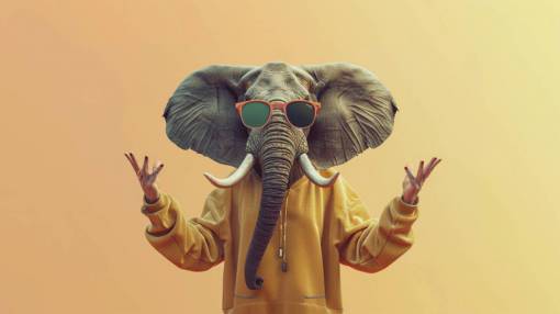 personas naturaleza hombre; elefante; cabeza animal hombres una persona elefante