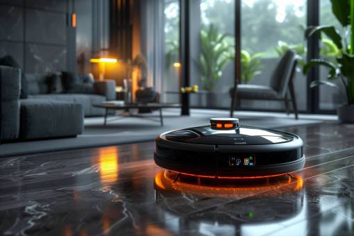 moda robot aspirador; limpiador interior de la casa pisos interiores habitación doméstica diseño moderno