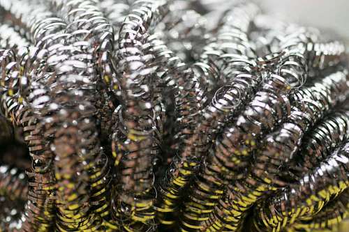 fiber Steel wool wire or metal sponge detail