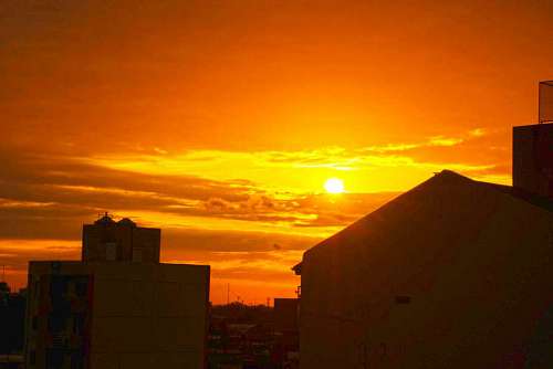 province Atardecer en la ciudad de Buenos Aires
