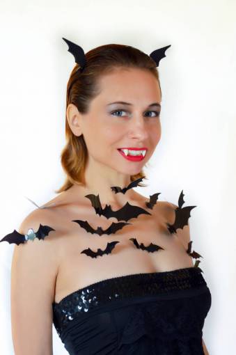happy vampire;woman one person beauty women smiling adult caucasian ethnicity