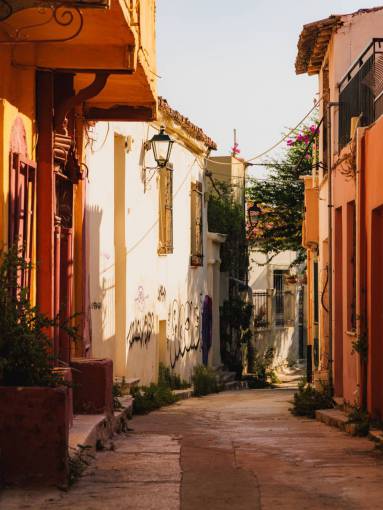 pico Calle angosta en Atenas