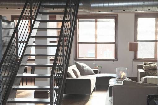 step condo  loft  apartment  house  stairs  steps  hardood