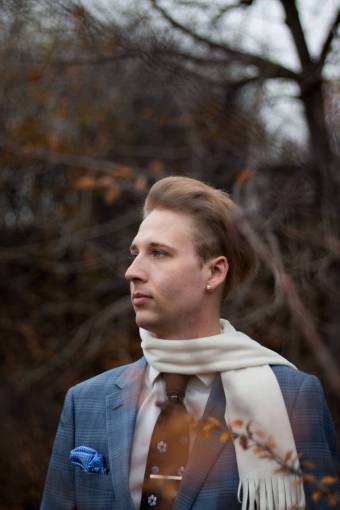 formal-businesswear people  man  fashion  formal  scarf  nature  leaves