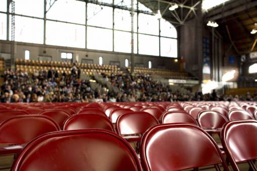gym red  chairs  seats  stands  hall  gym  stadium