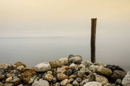 stones-simulation stick  stones  rocks  water  lake  sky  wood
