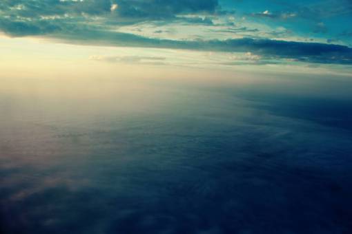 vista aérea cielo nubes atardecer viaje viaje