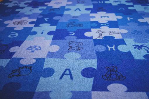 numeros rompecabezas azul alfombra letras números niños niños
