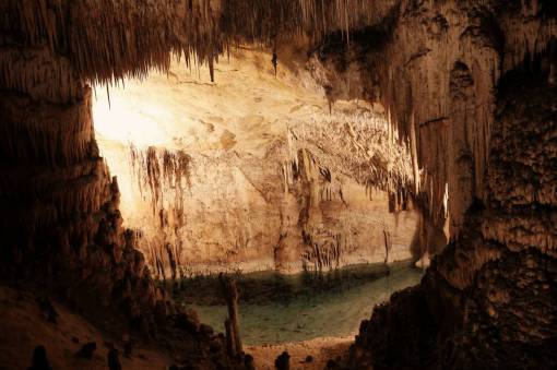 cave cave  underground  river  water  tunnel  light
