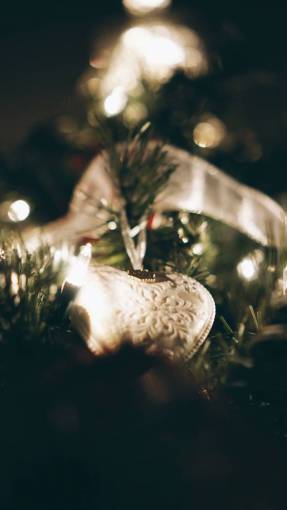 corazon adorno de árbol de navidad corazón luces decoración vacaciones