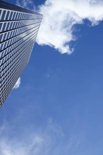 daytime city  building  windows  sky  clouds  downtown  urban