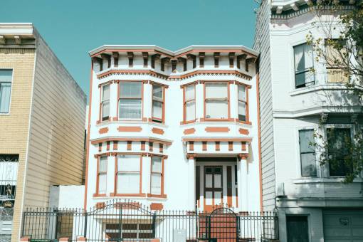 casas edificios arquitectura ciudad de San Francisco sol urbano