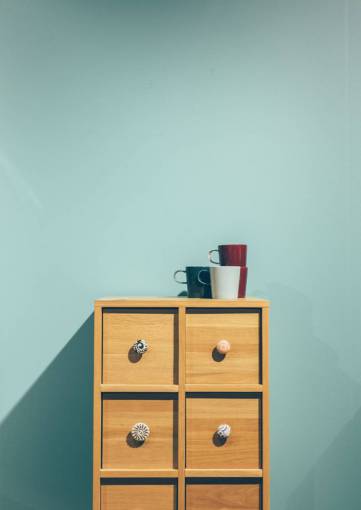 muebles muebles minimalistas cajones taza diseño de interiores pasteles