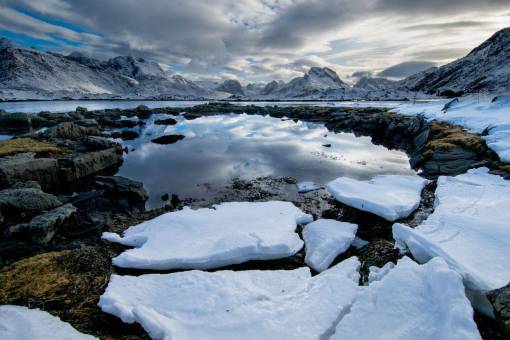 hielo paisaje naturaleza paisaje hielo nieve montañas cielo nubes