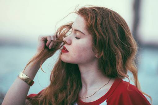 bang people  girl  lady  woman  red  redhead  gold