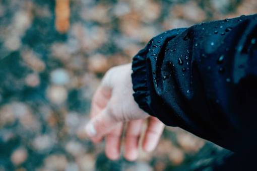 droplets people  hands  jacket  water  droplets  drops
