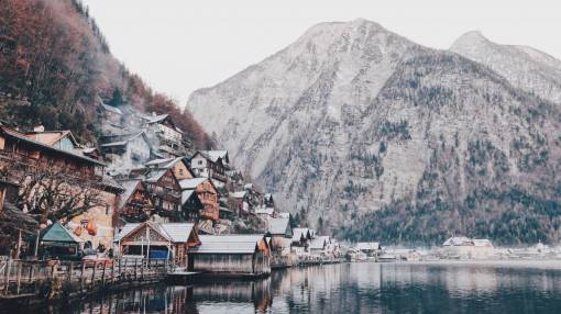 household travel  adventure  mountain  house  household  water  river