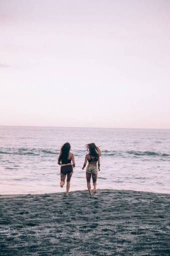 running-action women  beach  playing  running  sand  ocean  active