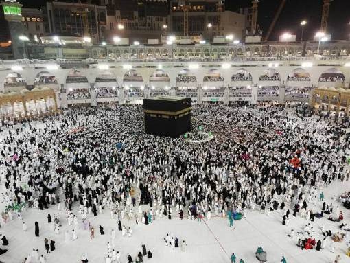 black-color Great Mosque of Mecca, Masjid al-Haram