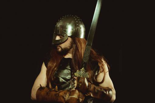 long Portrait of a Viking warrior 
