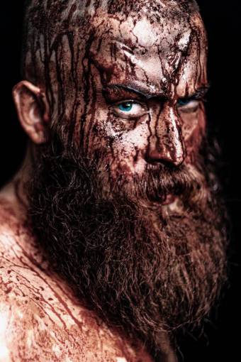 strong Portrait of a Viking warrior 