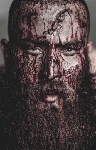 strong Portrait of a Viking warrior 