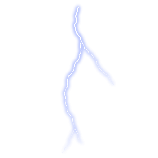  isolated ray png overlay storm lightning effect blue