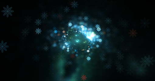 copo de nieve fondo invierno galaxia superposición bokeh png
