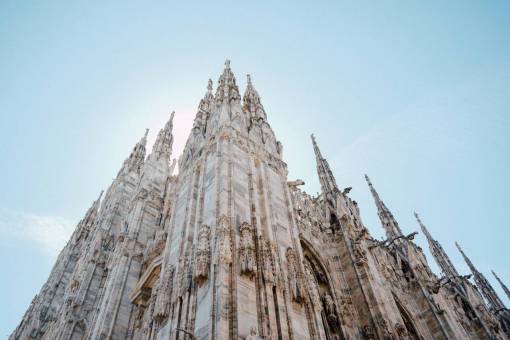 perspectiva arquitectura edificios ciudad catedrales Europa Italia cielo