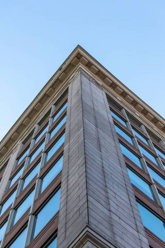 daytime building  perspective  city  sky  exterior  architecture  windows