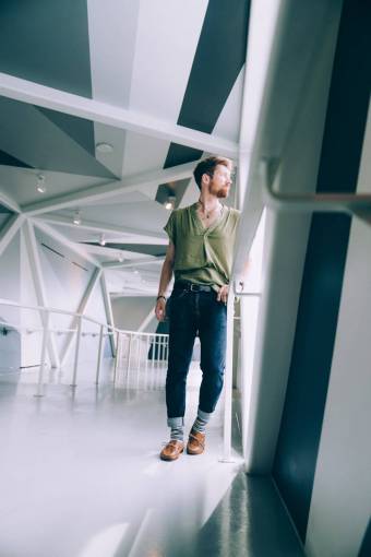 minimalist casual  man  indoors  standing  portrait  person  male